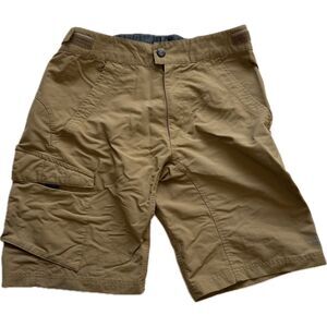 The North Face Cargo Shorts Nylon Chino Adjustable Waist Brown Men's Size Medium